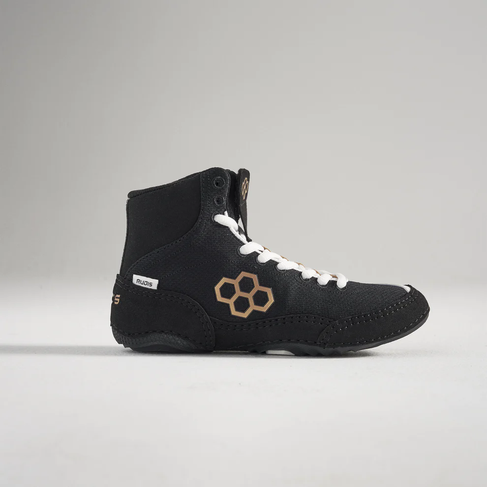 Дитячі борцівки Rudis Colt 2.0 Youth Wrestling Shoes Black Gold ᐉ
